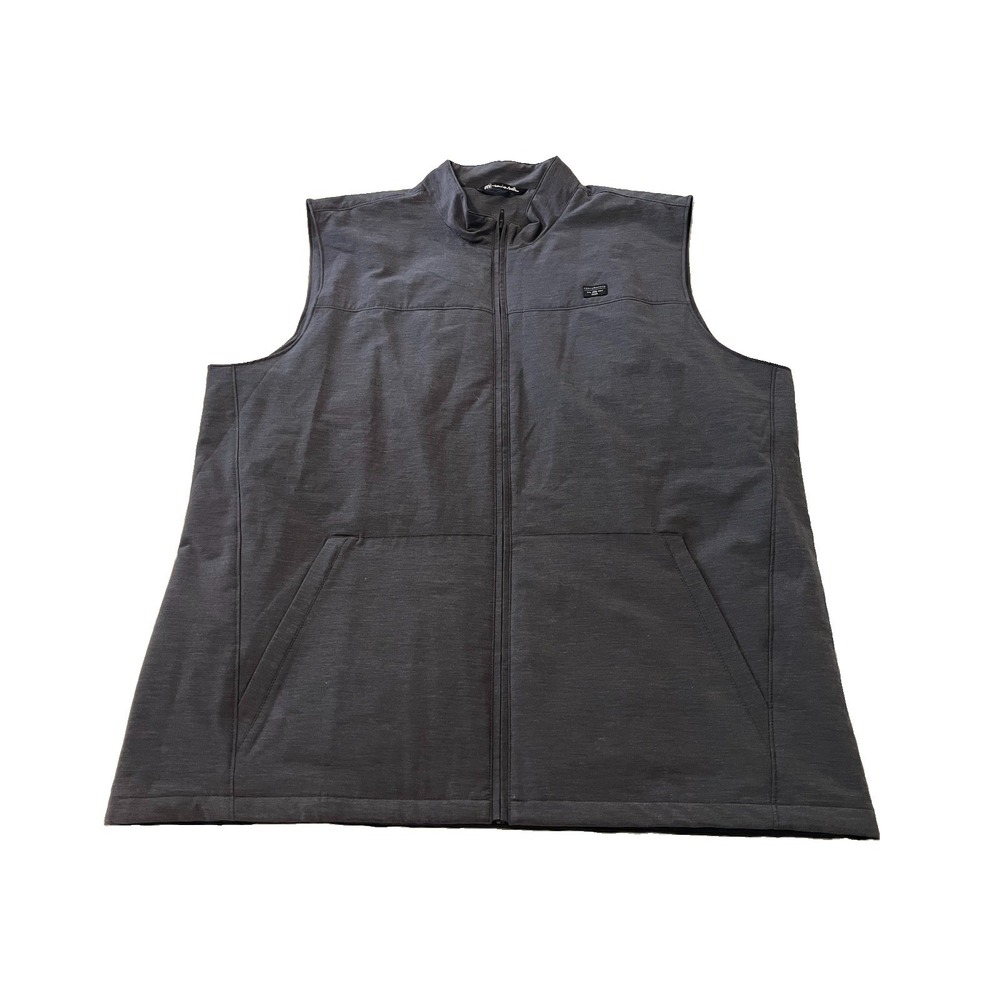 Travis Mathew Top Of The Line Golf Vest Men's XXXL Gray Full Zip